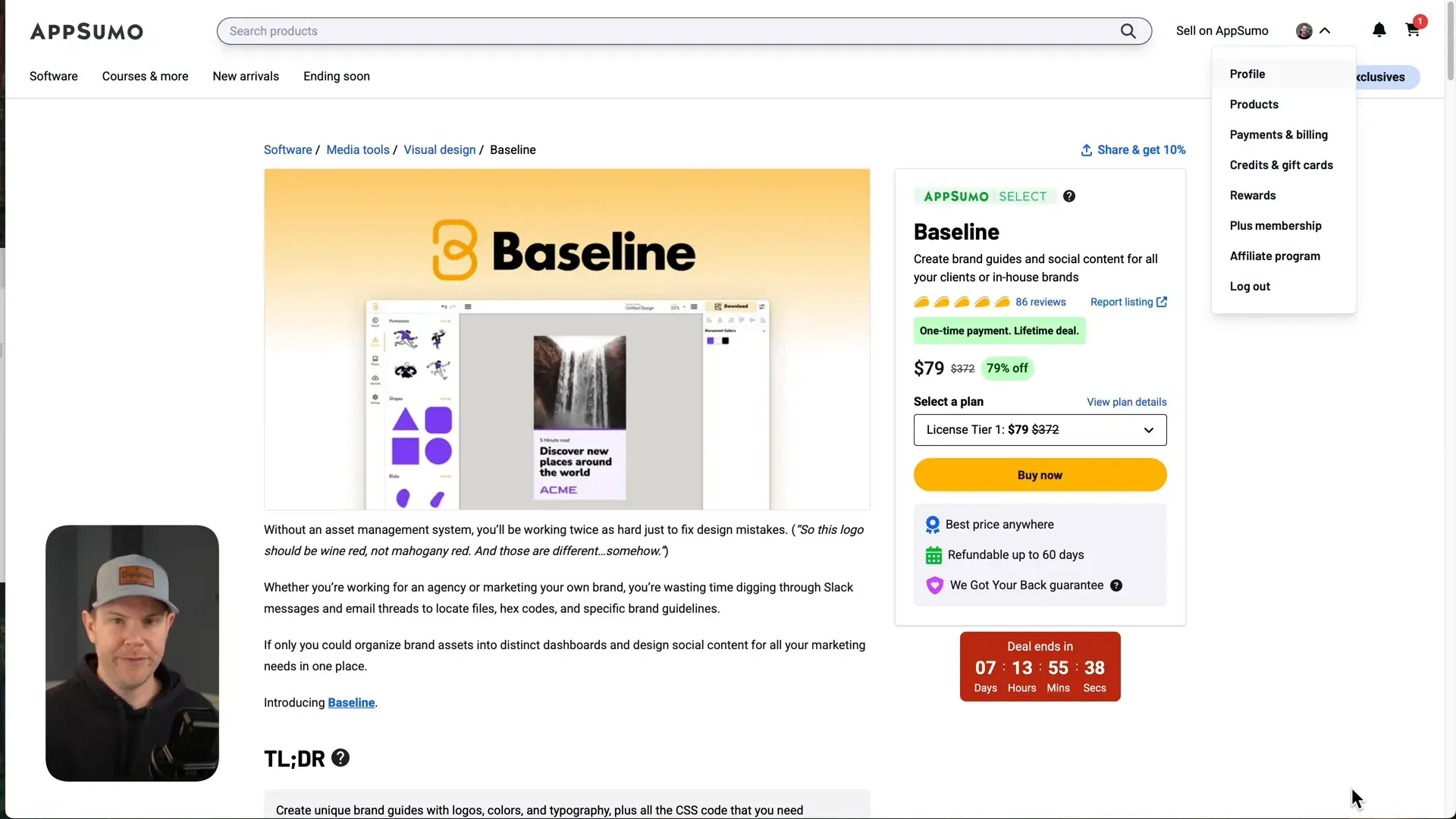 Pricing overview for Baseline