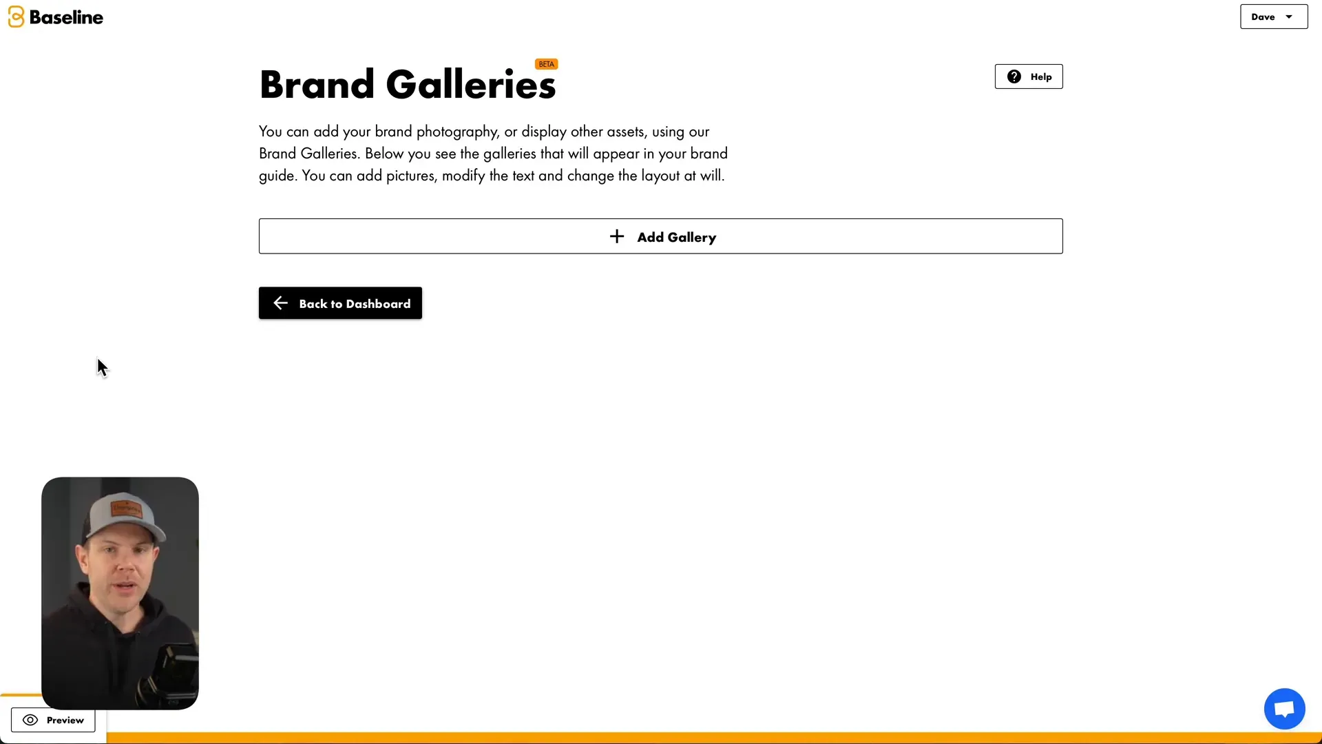 Creating photography galleries in Baseline