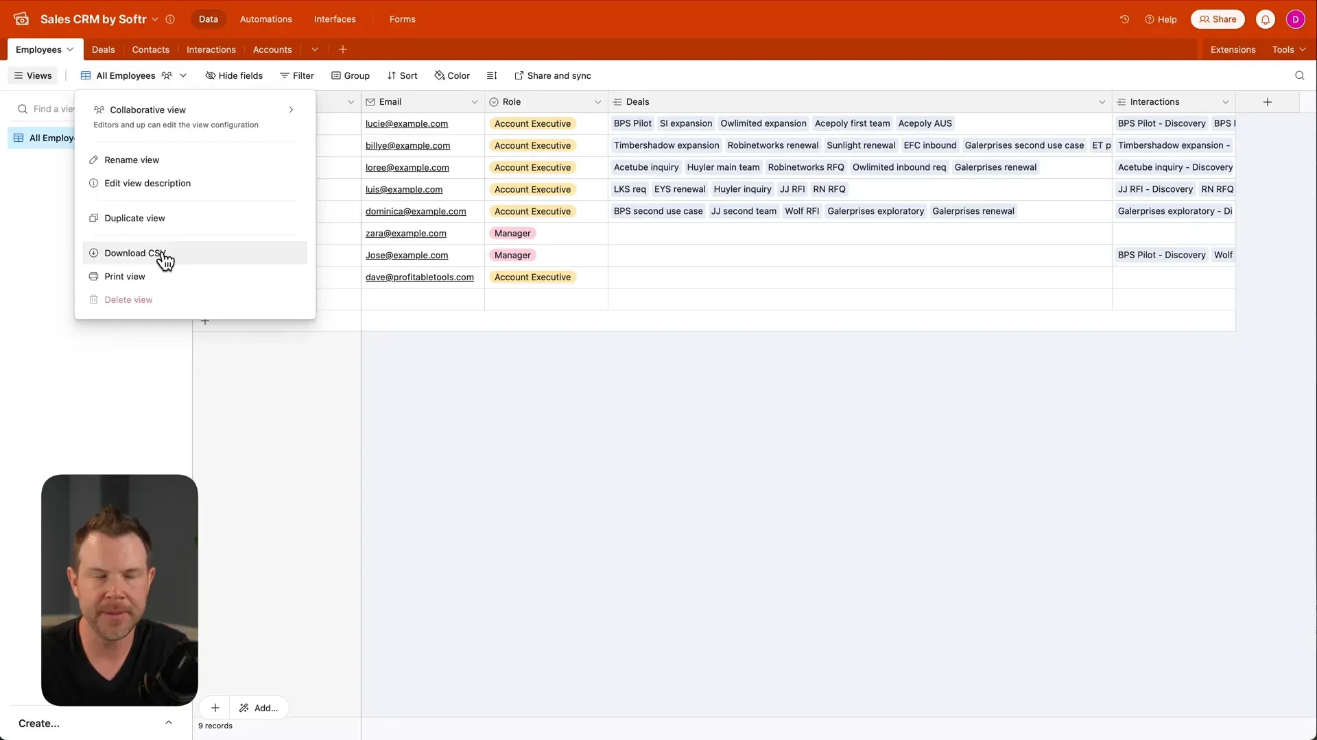 Importing CSV data from Airtable into Softr database