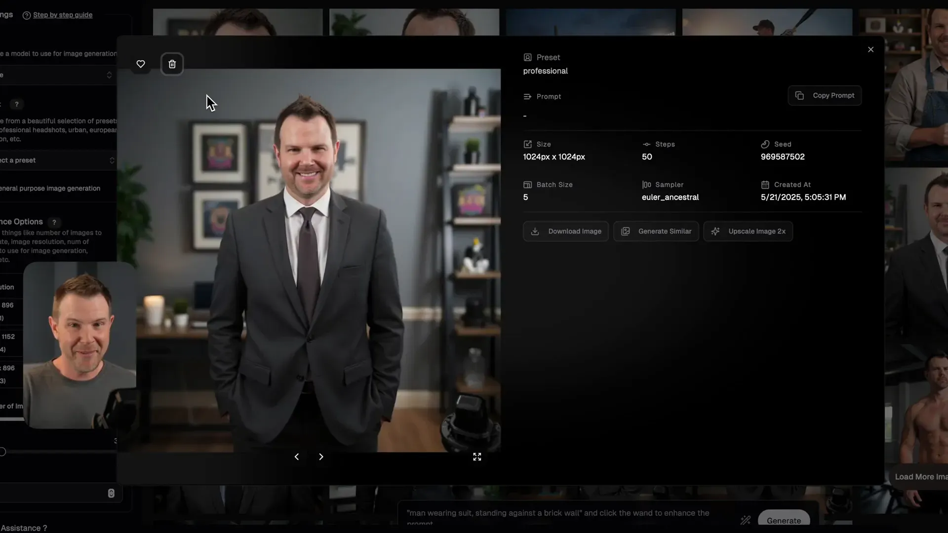 Sample AI-generated professional and casual images