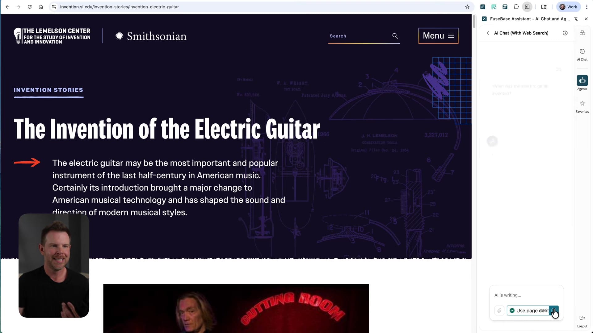 Screenshot: Chrome Extensions Demo