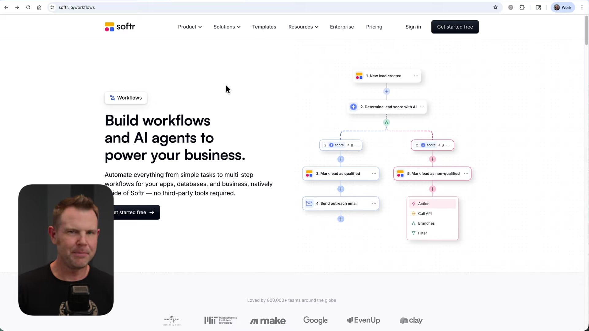 Screenshot: Introducing Workflows: The Game-Changer