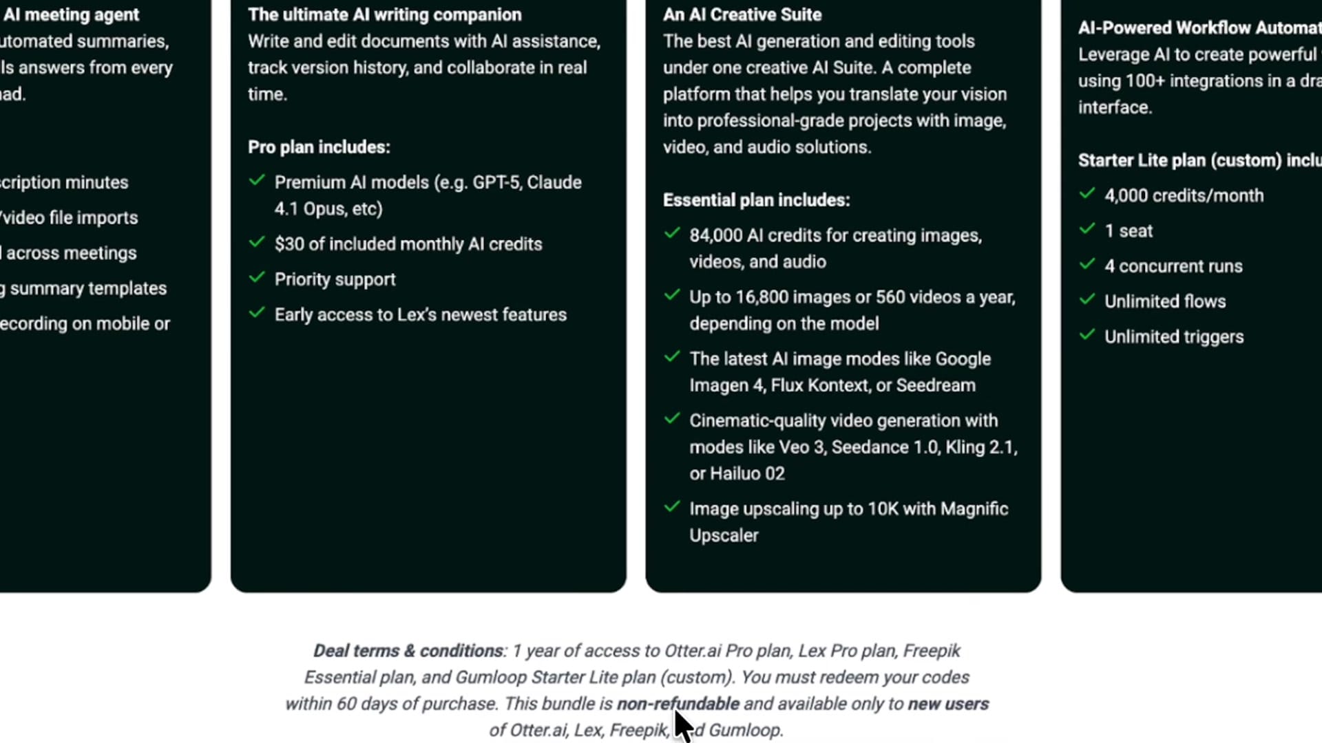 Screenshot: Deal Synopsis and Key Details