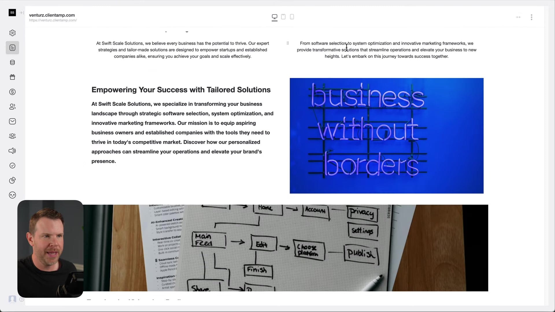 Screenshot: Website Builder Review