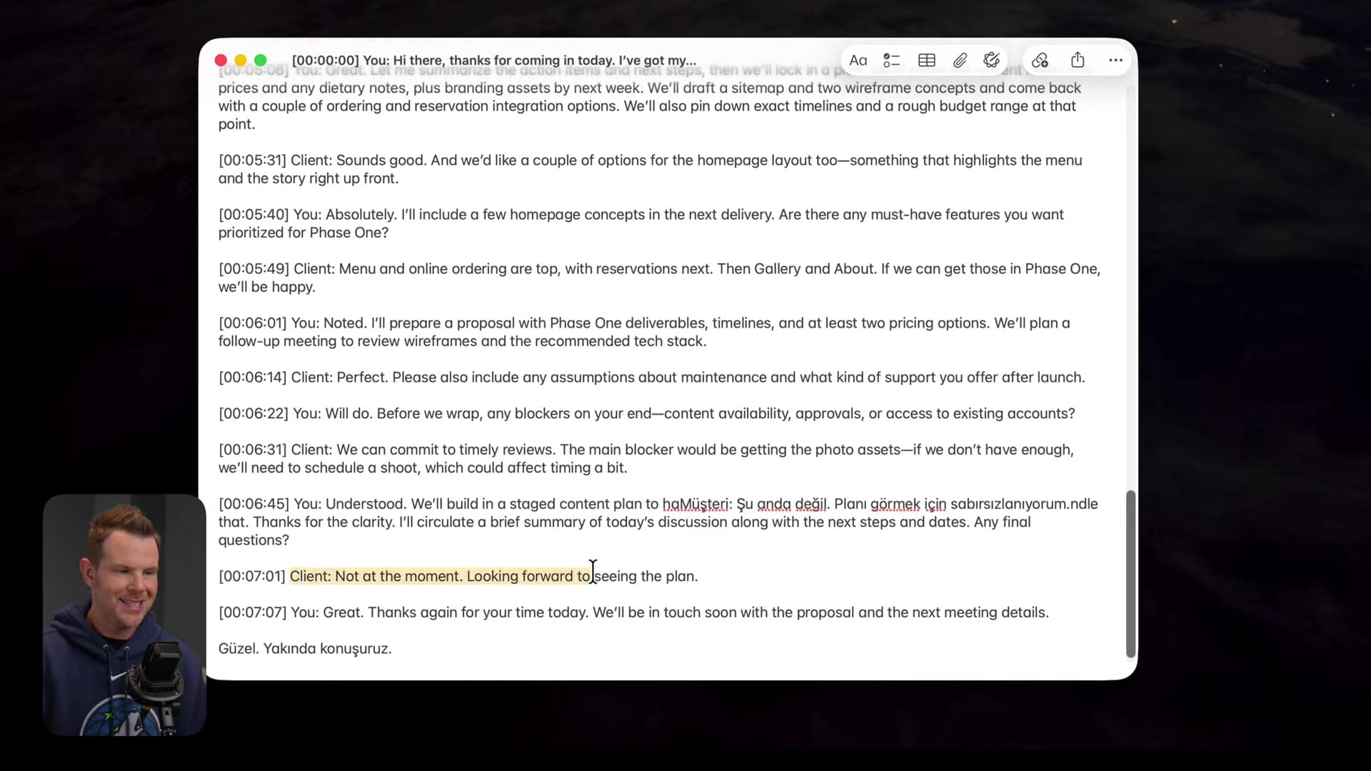 Screenshot: Hotkeys and Translations