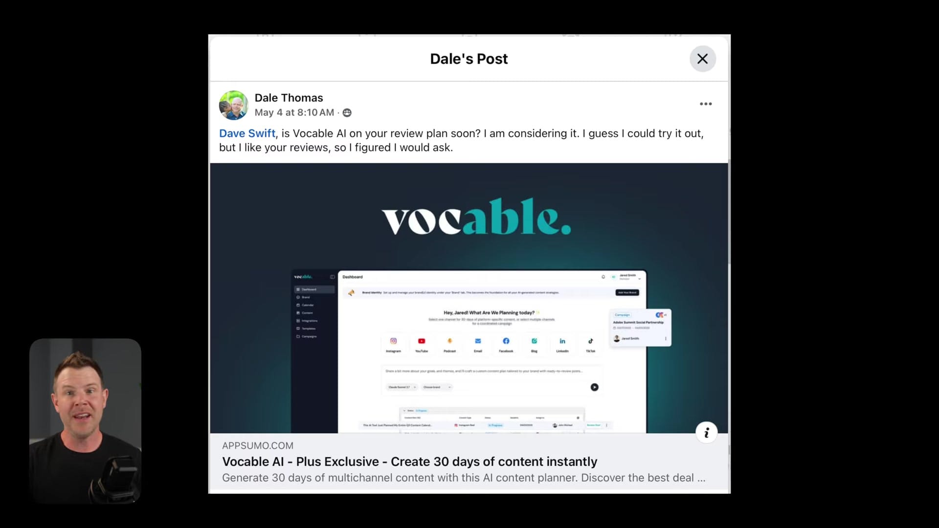 Screenshot: Introduction to Vocable AI
