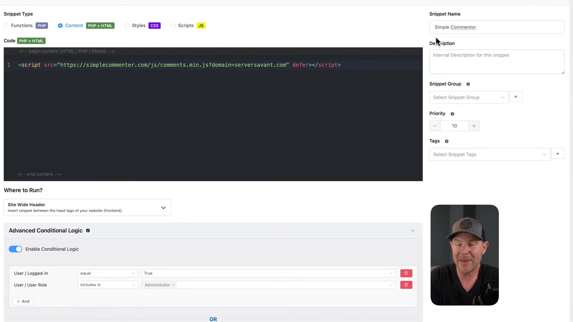 Screenshot: WordPress Installation