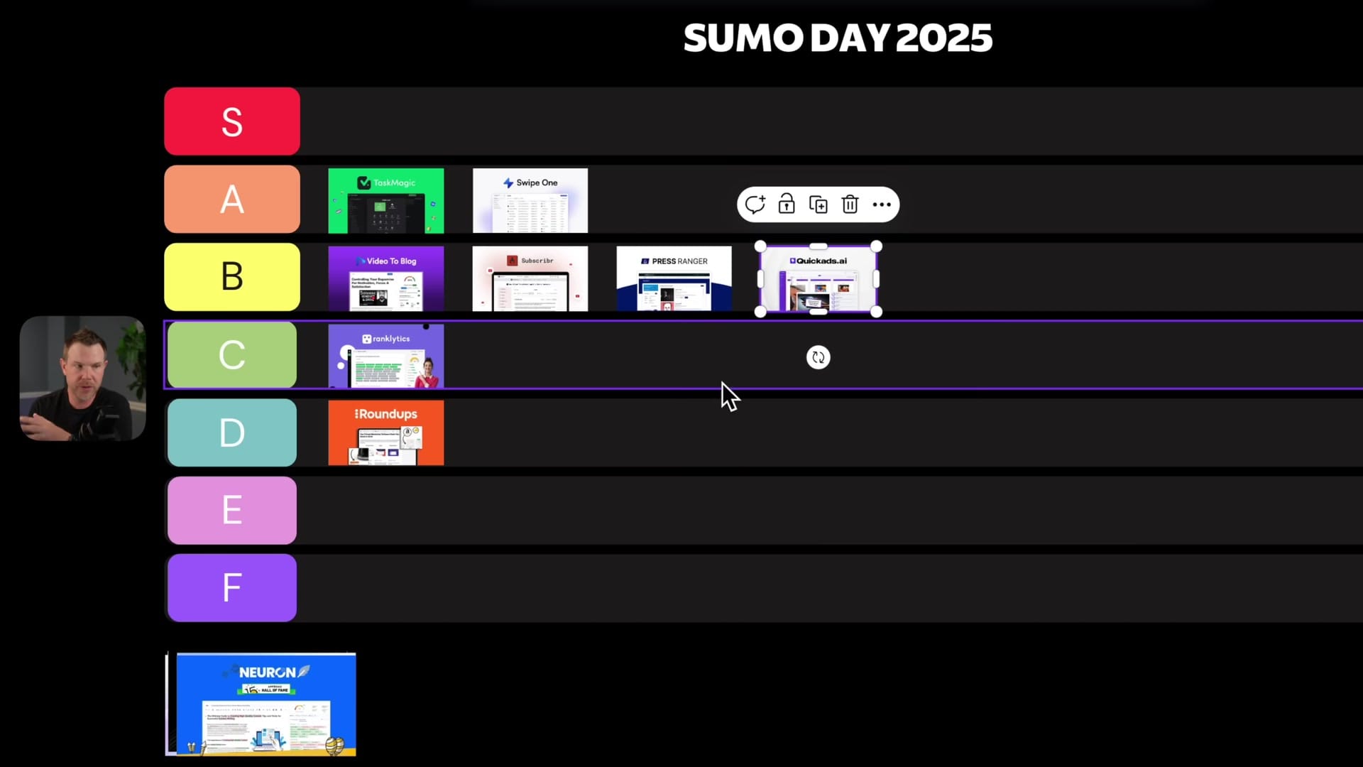 Screenshot: QuickAds AI (B Tier)