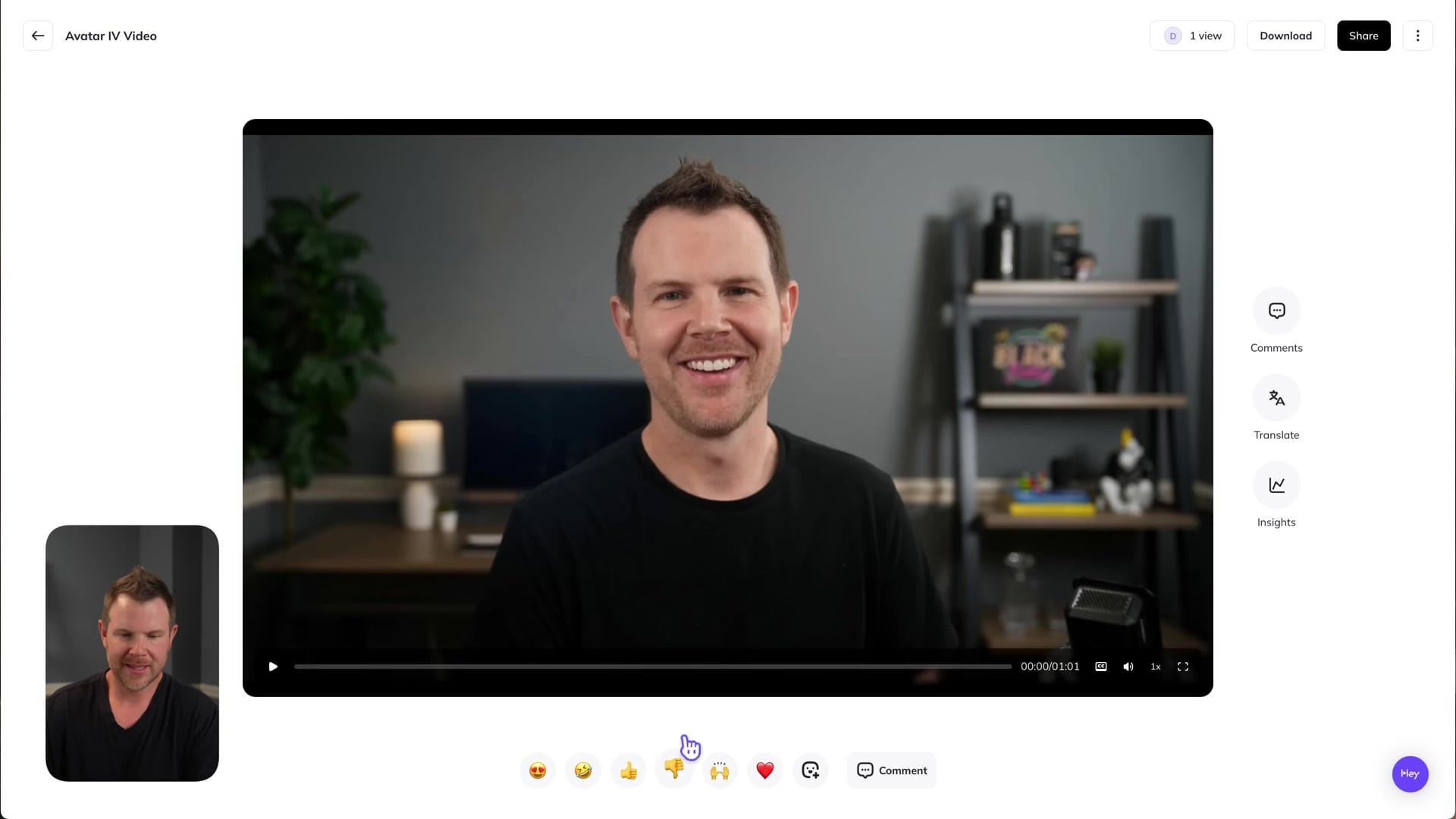 Screenshot: HeyGen AI Video Generation