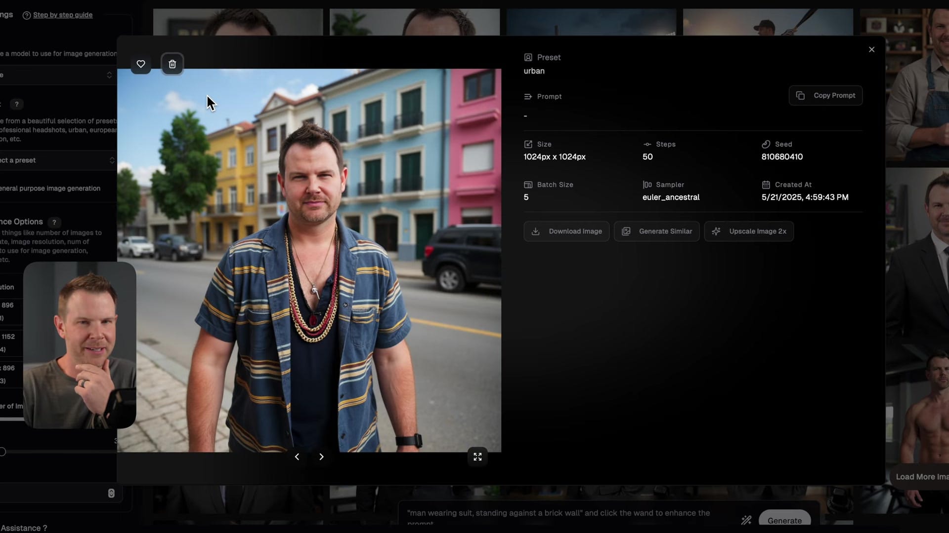 Screenshot: Sample Generated Images