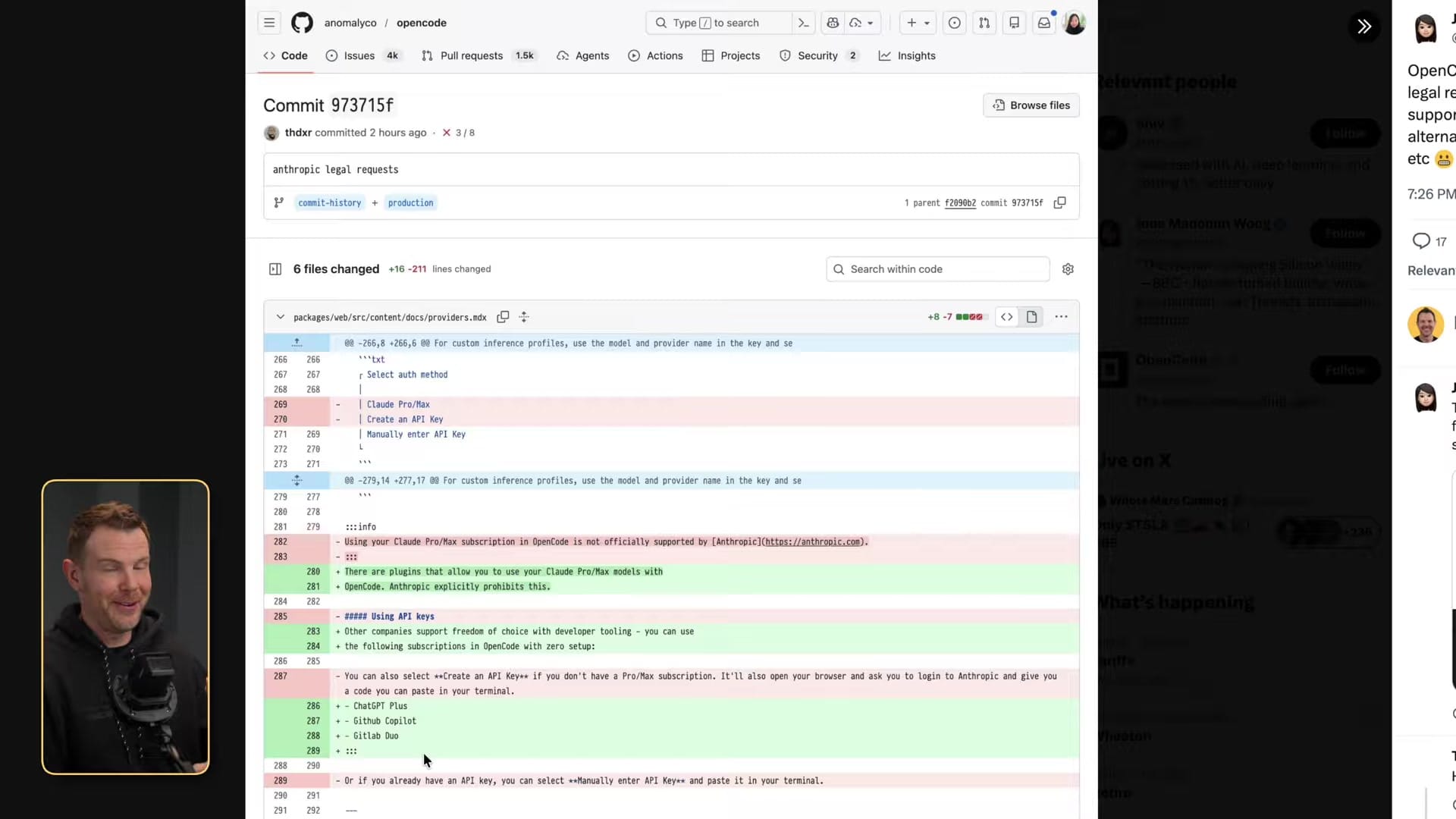 Screenshot: Anthropic's GitHub Commit Confirms Legal Action