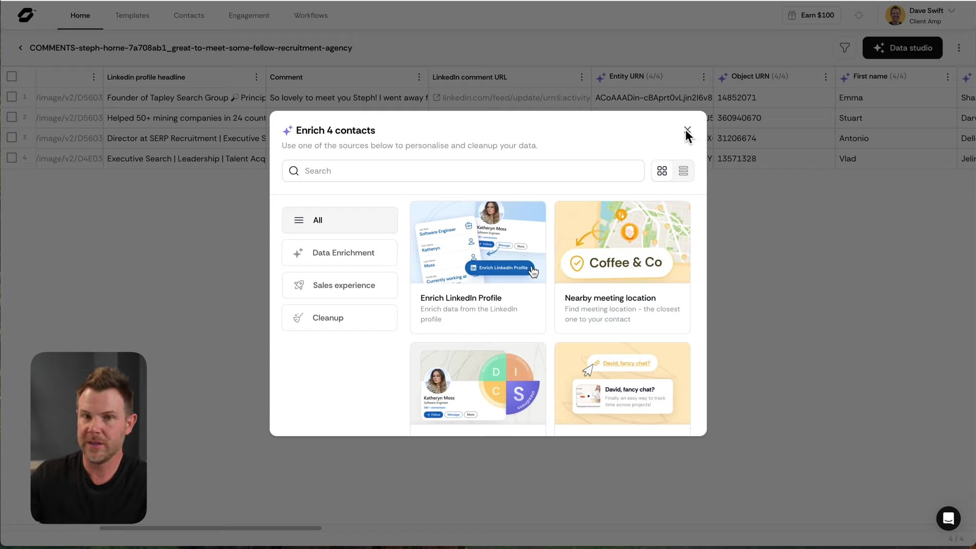 Screenshot: Using Data for Outreach