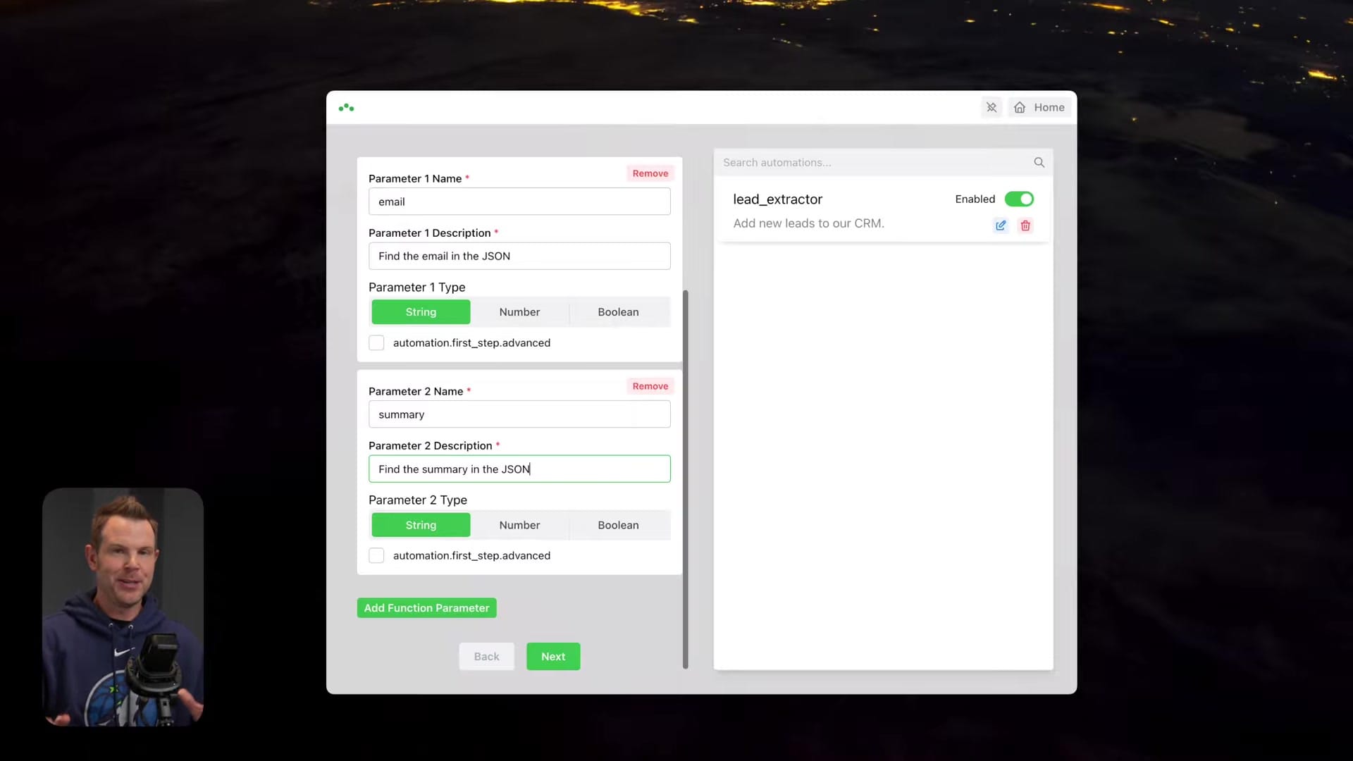 Screenshot: Automations Overview