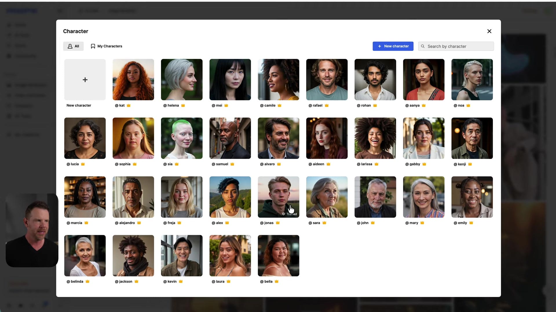 Screenshot: FreePick Image & Video Generation Demo