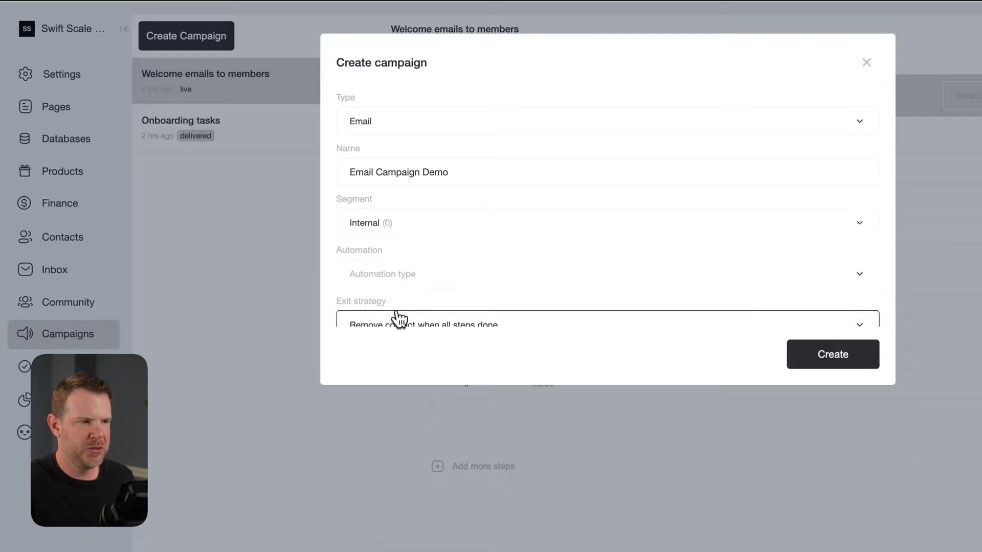 Screenshot: Campaign & Email Builder