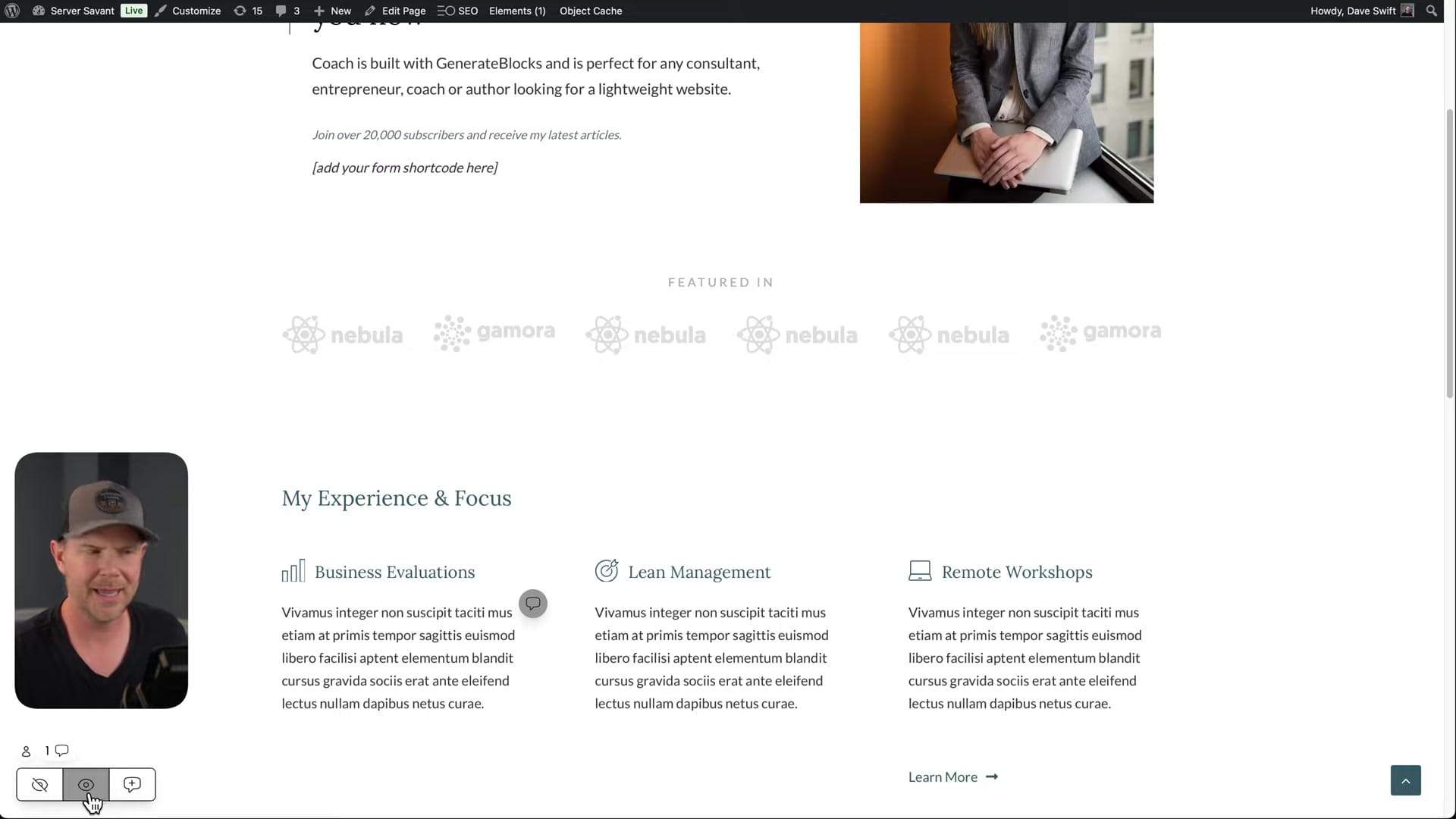 Screenshot: Theme Customization