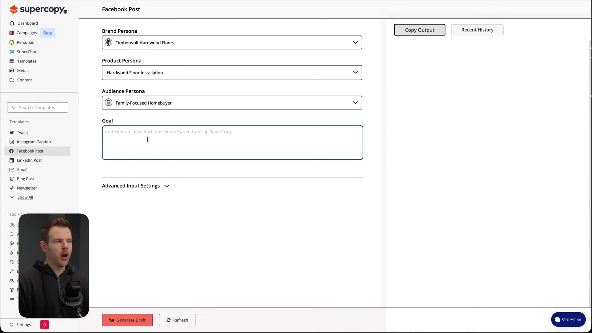 Screenshot: Content Templates