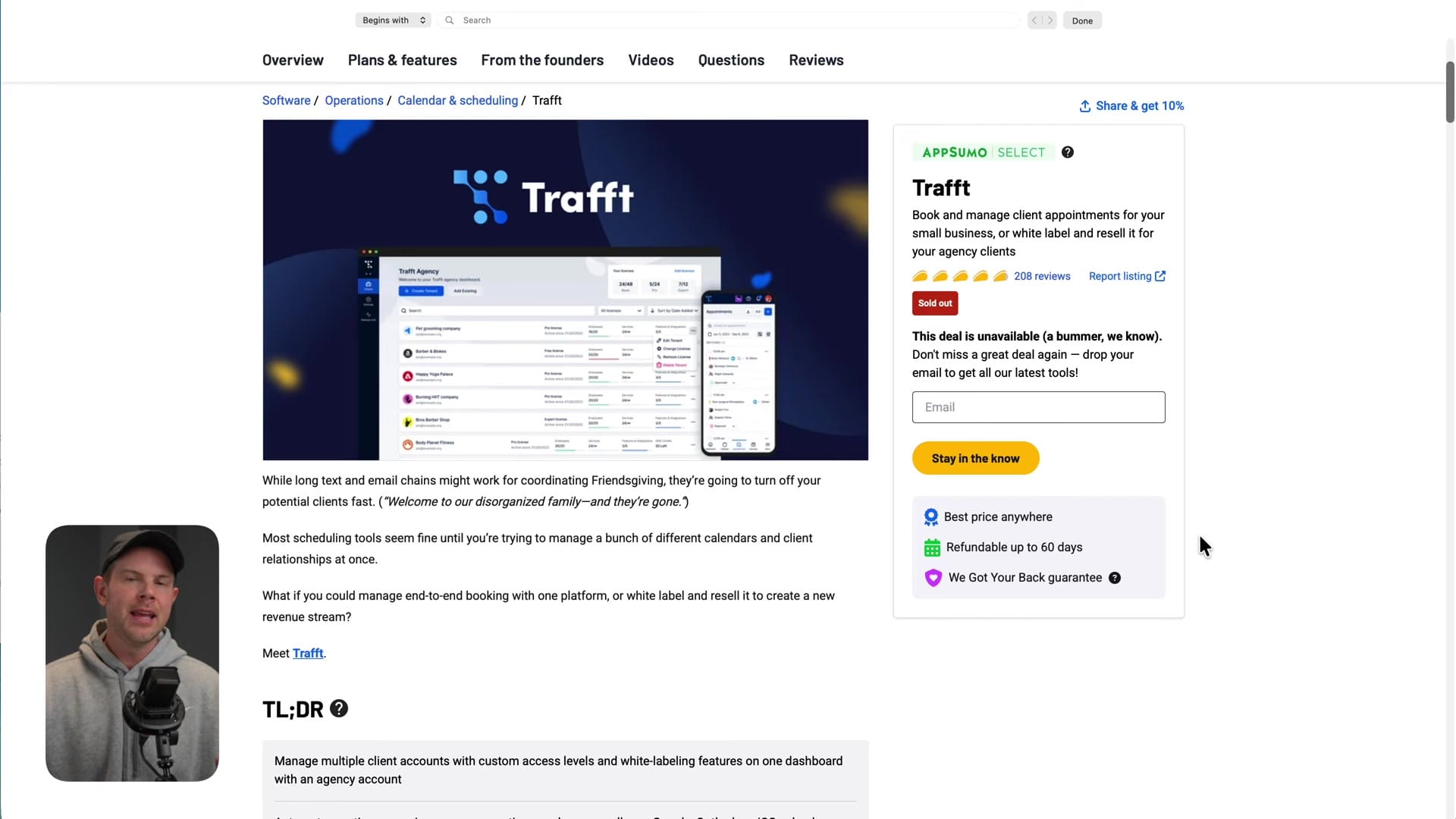 Screenshot: Trafft: Appointment Booking