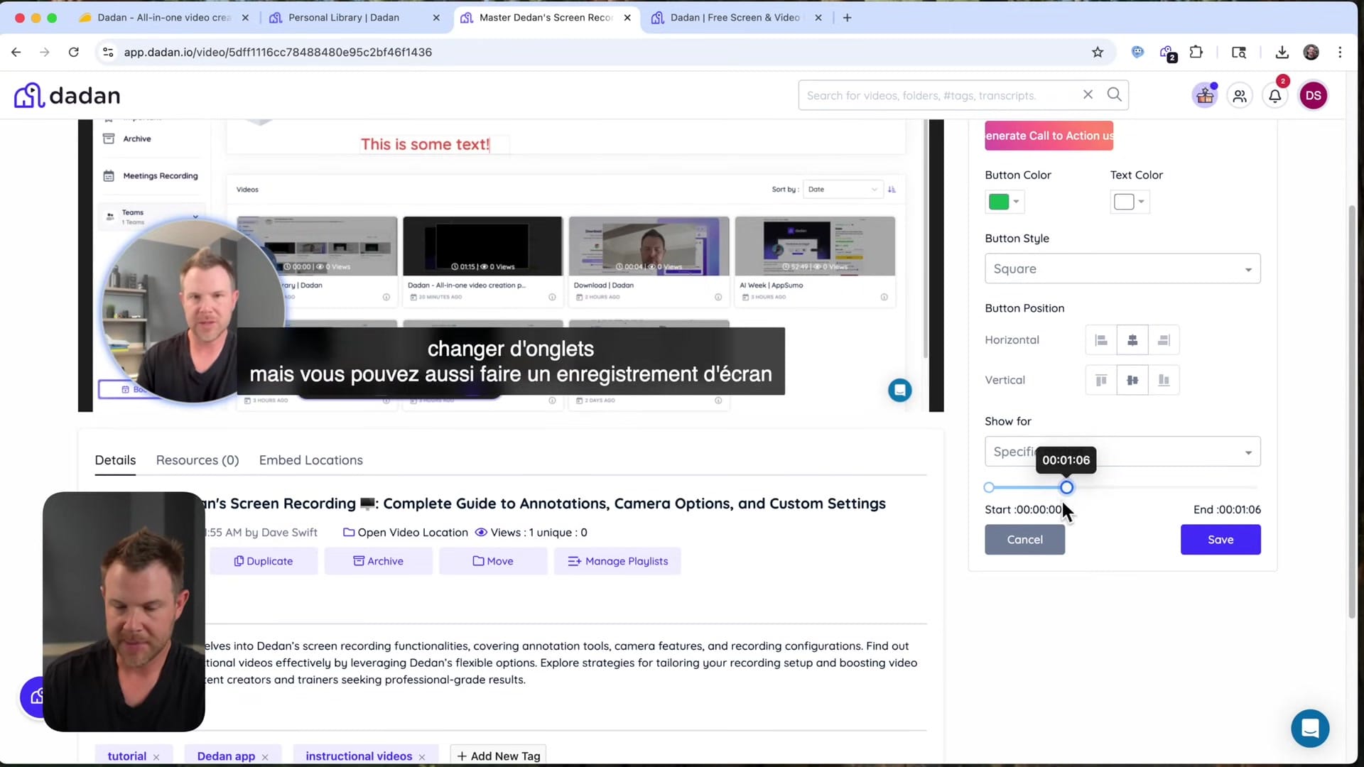 Screenshot: Interactive Features