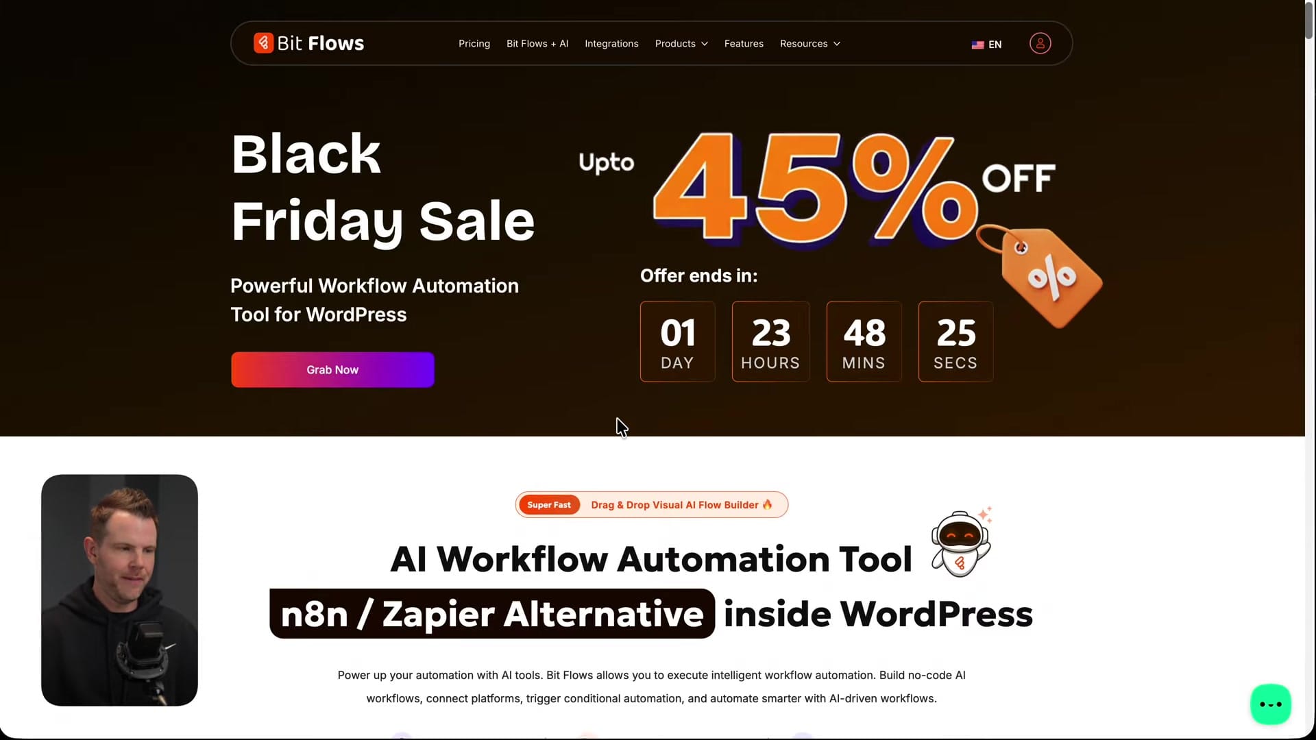 Screenshot: Bitflows – Drop-in Zapier Replacement
