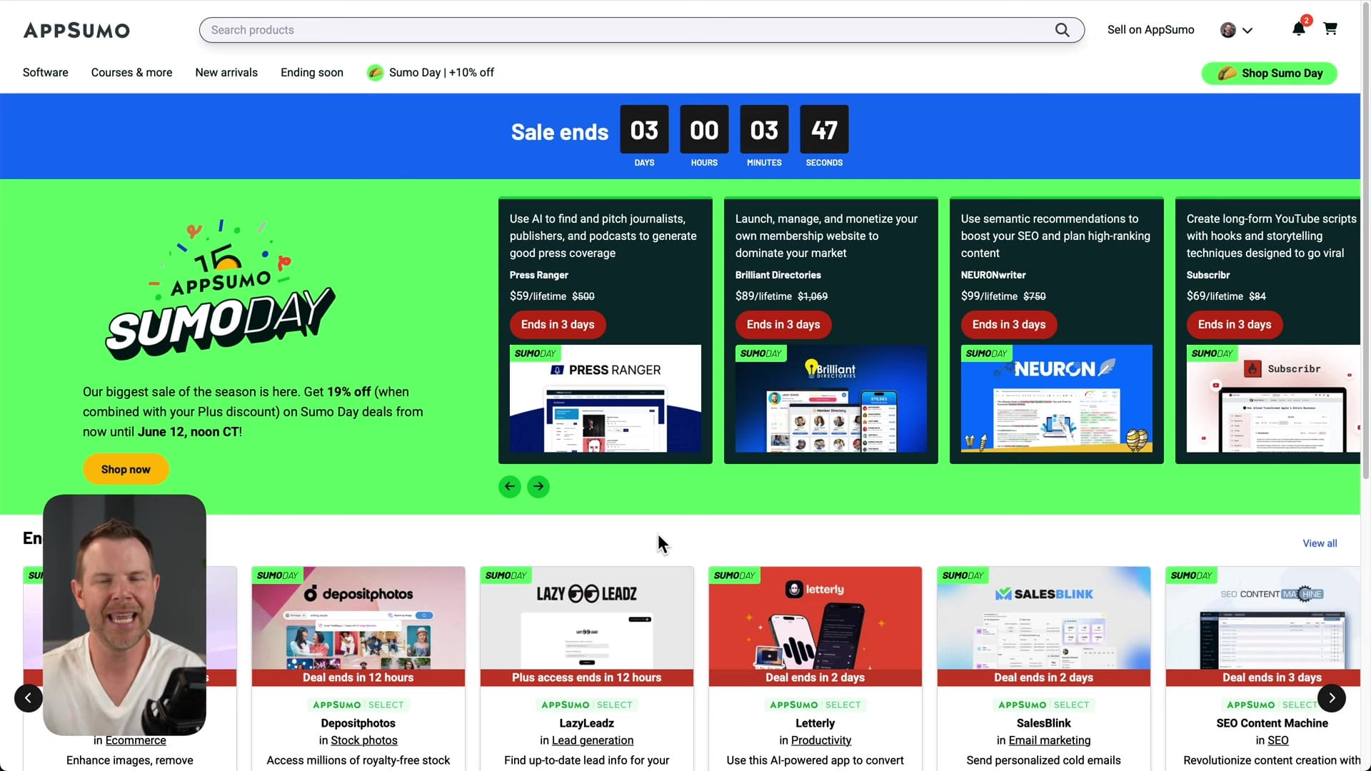 Screenshot: Final Recommendations