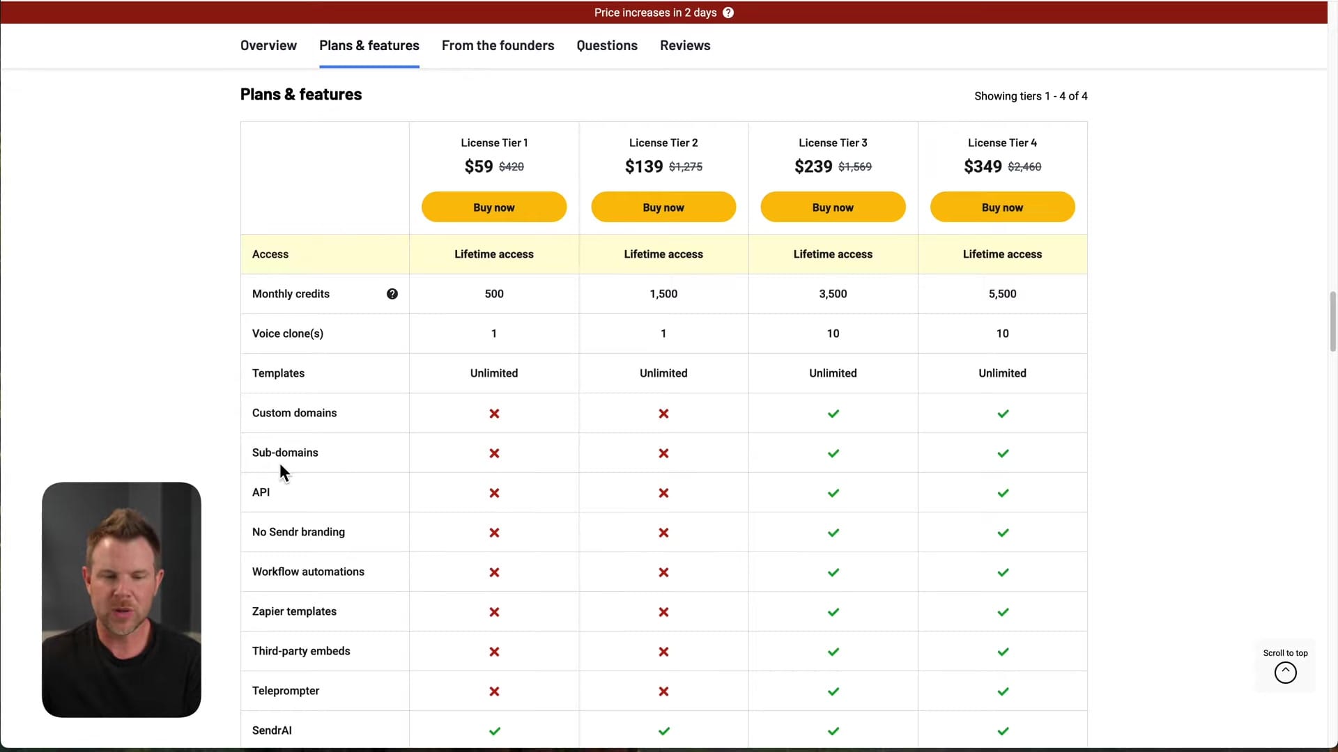 Screenshot: Custom Domains and Analytics