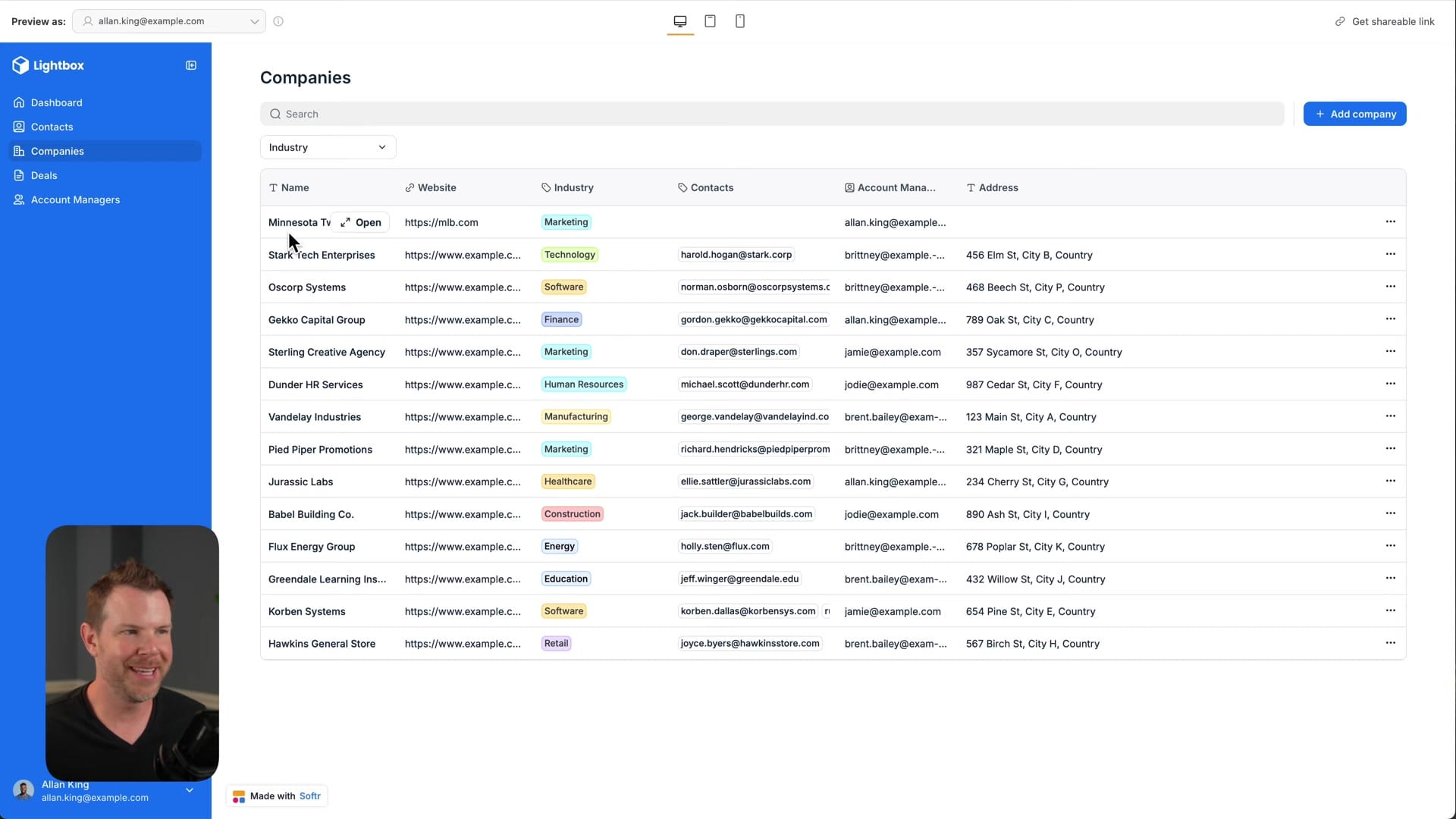 Screenshot: Real-Time Updates Demo