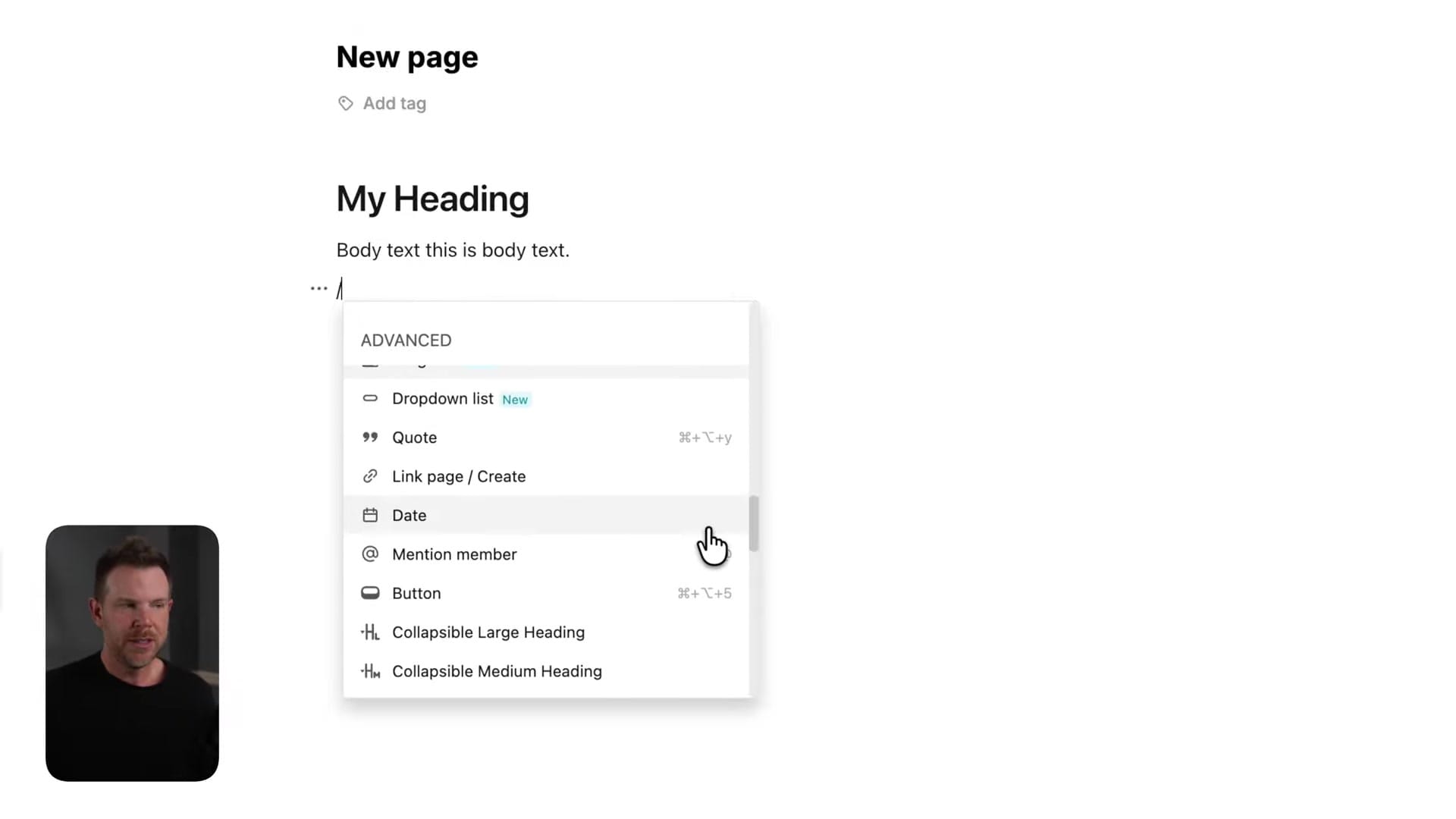 Screenshot: Editor & Blocks Demo