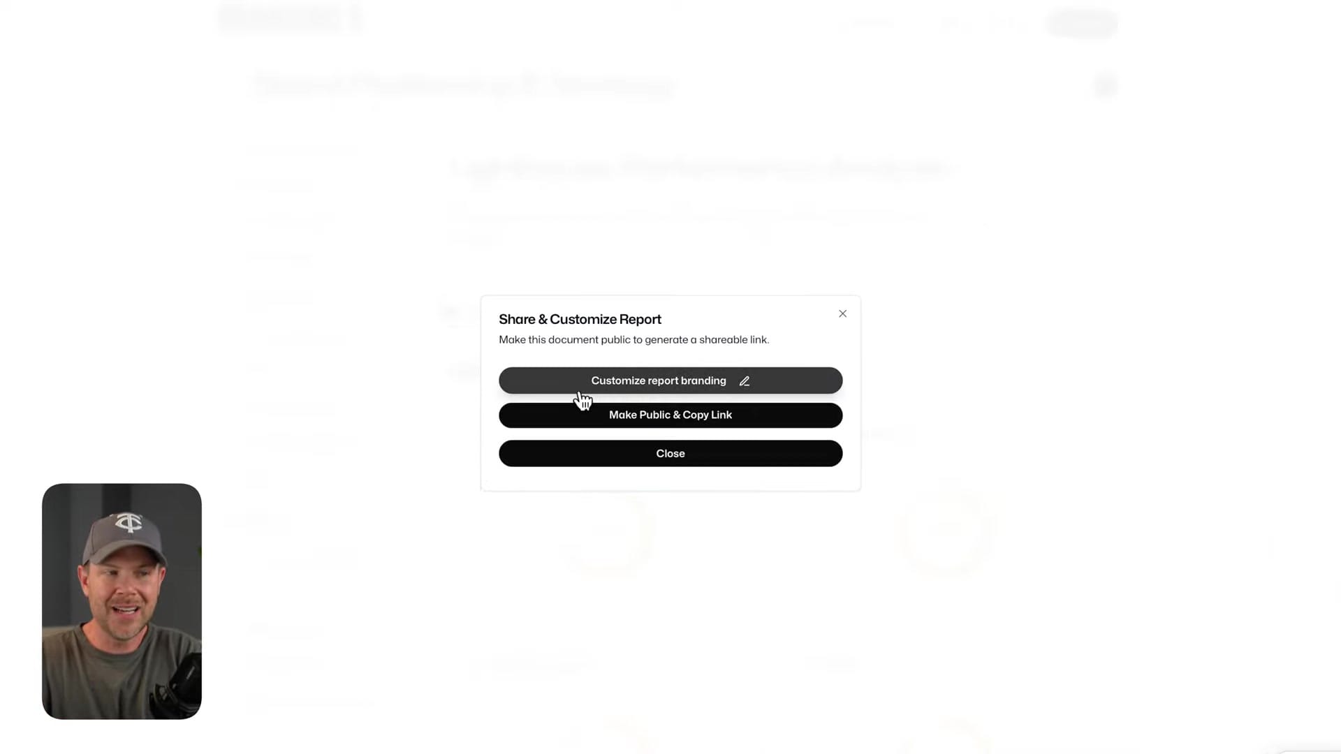 Screenshot: Final Report Generation
