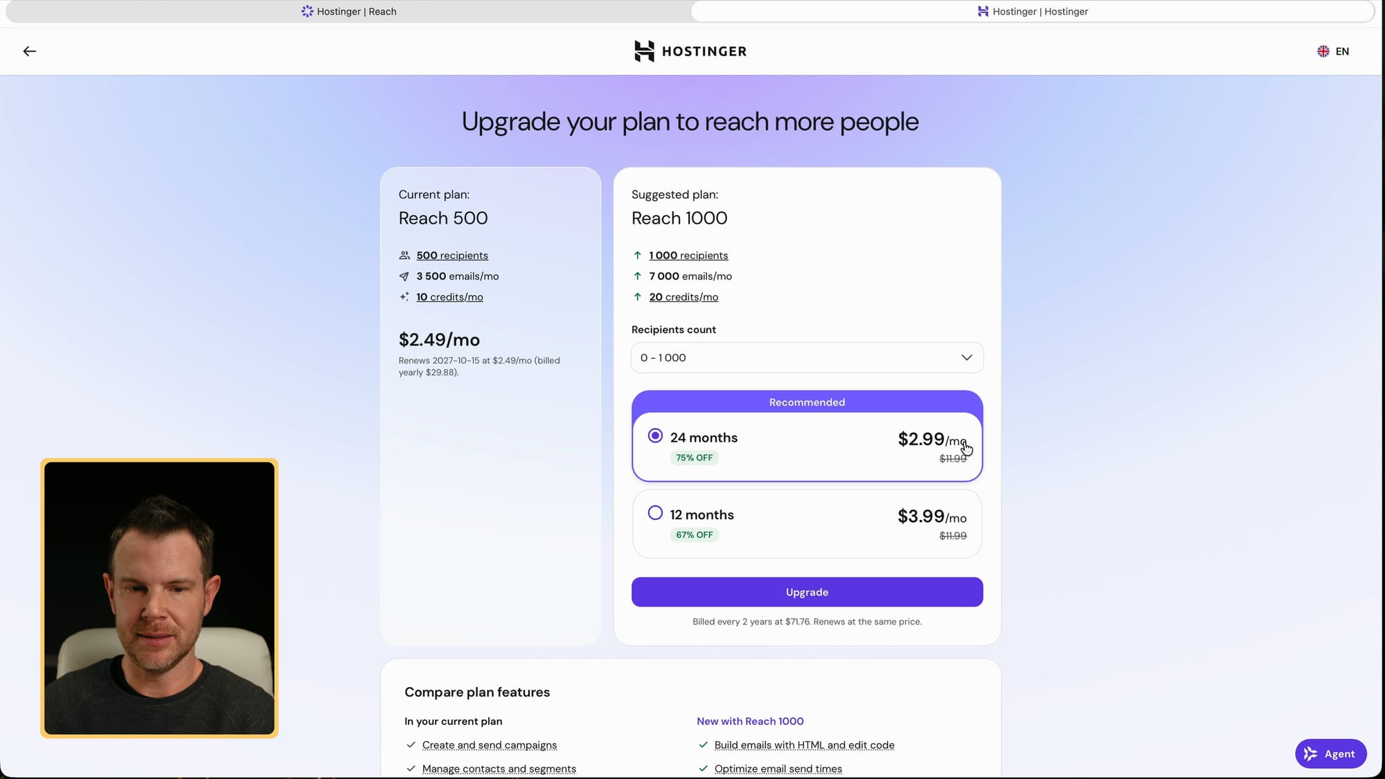 Reach 500 vs the Reach 1000 upgrade