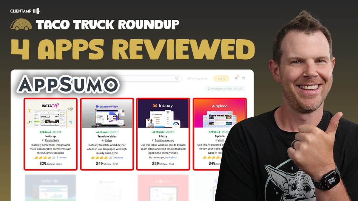 4 AppSumo Deals Reviewed: Instacap, Translate.Video & More