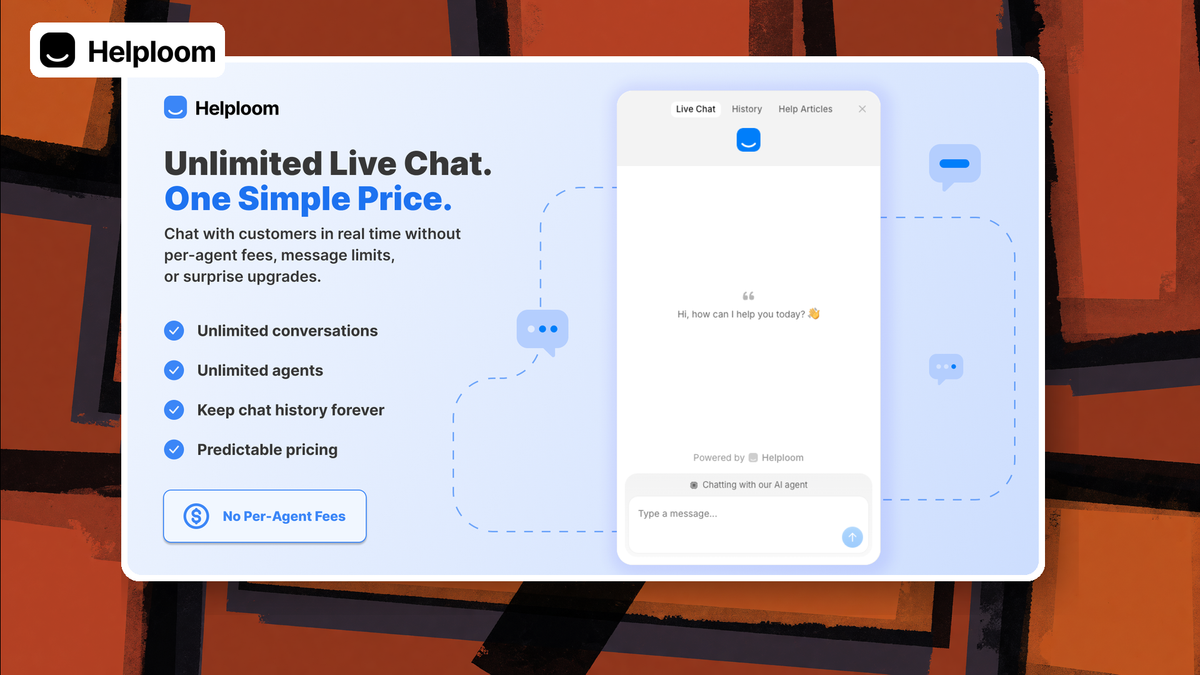 HelpLoom AppSumo: Live Chat + AI Support Widget